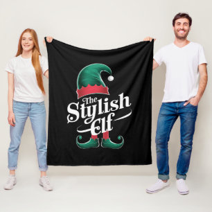 Manta Polar El elegante grupo Elf que coincide con los Navidad