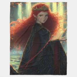 Manta Polar El elfo místico en un bosque de fantasía