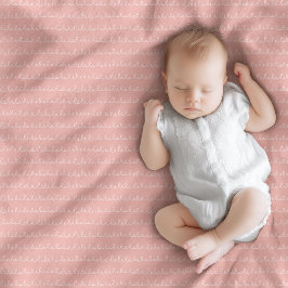 Manta Polar El encanto del boho rosado de la marina con el beb