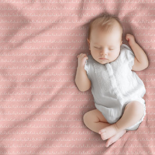 Manta Polar El encanto del boho rosado de la marina con el beb