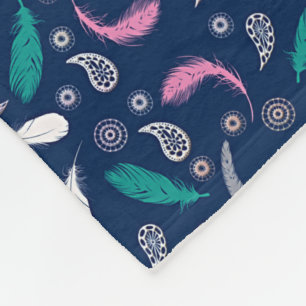 Manta Polar el estilo del boho empluma el modelo