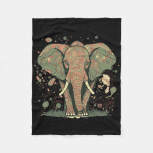 Manta Polar El estiloso artista de los amantes del elefante sa