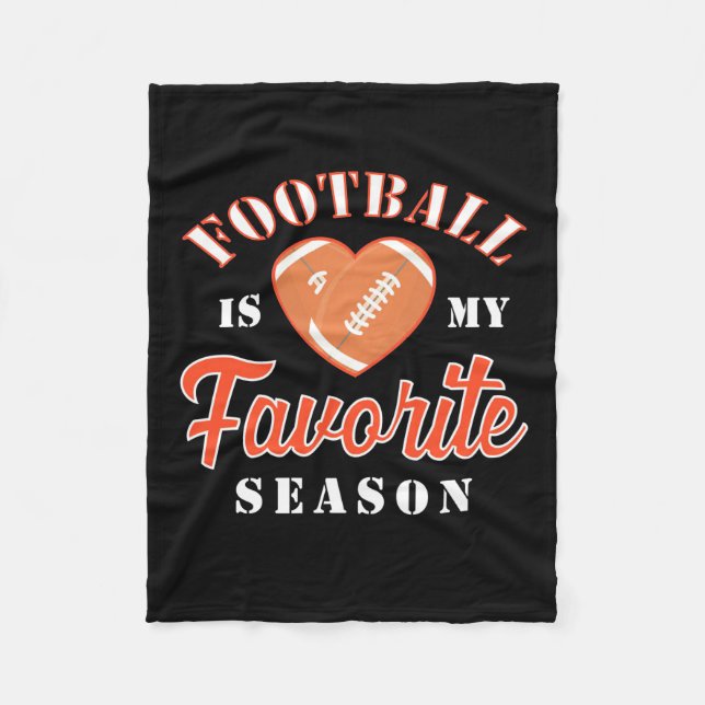 Manta Polar El fútbol americano es mi estación favorita (Anverso)