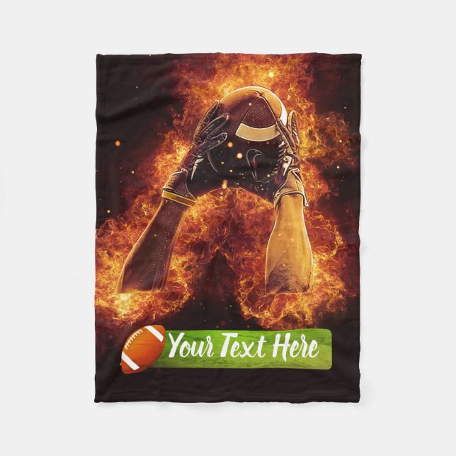 Manta Polar El fútbol en llamas (Anverso)