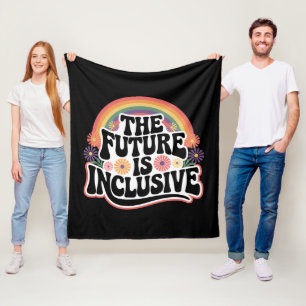 Manta Polar El Futuro es Inclusivo Bandera Arcoíris LGBTQ Gay