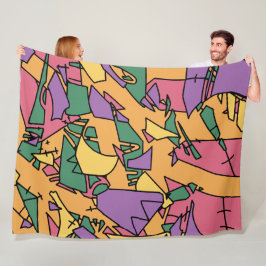 Manta Polar El garabato festivo