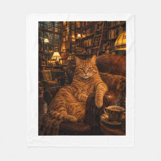 Manta Polar "El gato de la librería