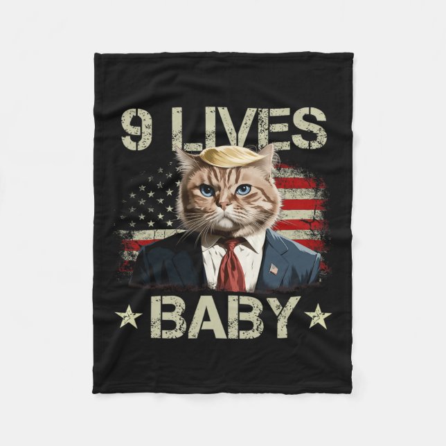Manta Polar El gato Trump 9 vive a Ba (Anverso)