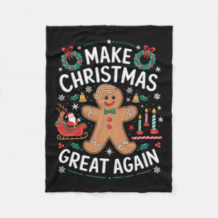 Manta Polar El gracioso hombre de Trump Gingerbread hace a los