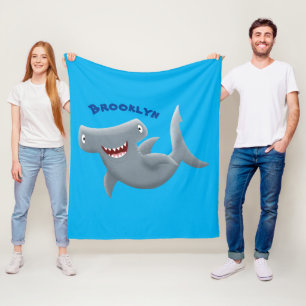 Manta Polar El gracioso tiburón martillo personalizado