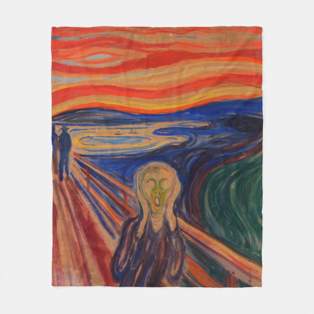 Manta Polar El grito de Edvard Munch (Anverso)