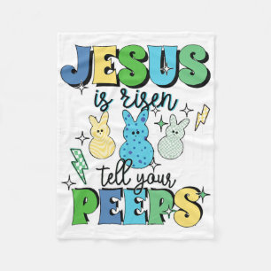 Manta Polar Él ha resucitado Jesús Pascua Cristiana Niños Muje
