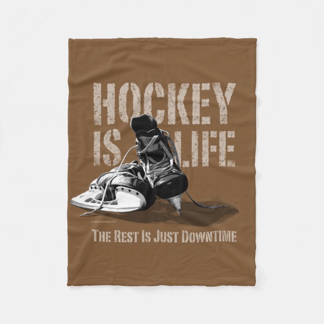 Manta Polar El hockey es vida (Anverso)