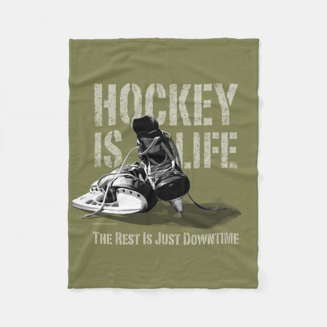 Manta Polar El hockey es vida (Anverso)
