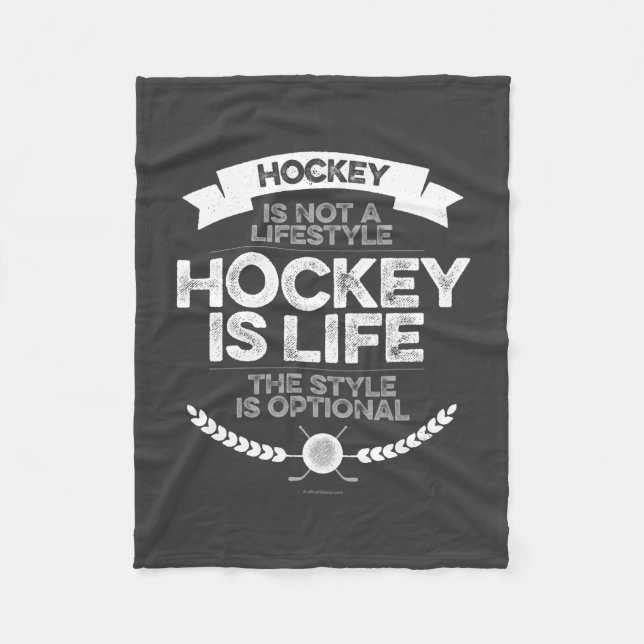 Manta Polar El Hockey No Es Una Masa De Vida (Anverso)