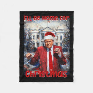 Manta Polar El hogar de papá para Navidades Trump1