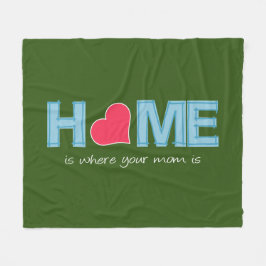 Manta Polar El hogar es donde está tu madre