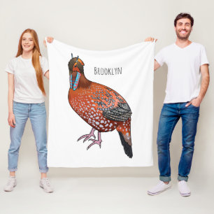 Manta Polar El ilustracion de personalizado de aves de Cabot