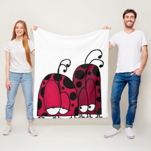 Manta Polar El Ilustracion Ladybug del amor no correspondido