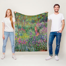 Manta Polar El Jardín Iris De Giverny De Claude Monet