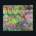 Manta Polar El jardín Iris de Giverny, por Claude Monet<br><div class="desc">El jardín Iris de Giverny,  por Claude Monet. 
Visita mi tienda para un diseño más interesante y más elección de color => zazzle.com/iwheels*</div>
