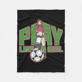 Manta Polar El juego tiene gusto de un fútbol del chica