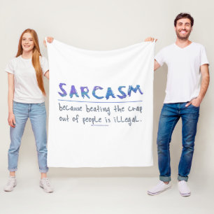 Manta Polar El lema gracioso de SlipperyJoe en Sarcasm diciend