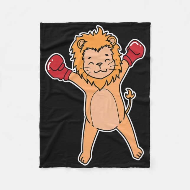 Manta Polar El León Hace Boxeo (Anverso)