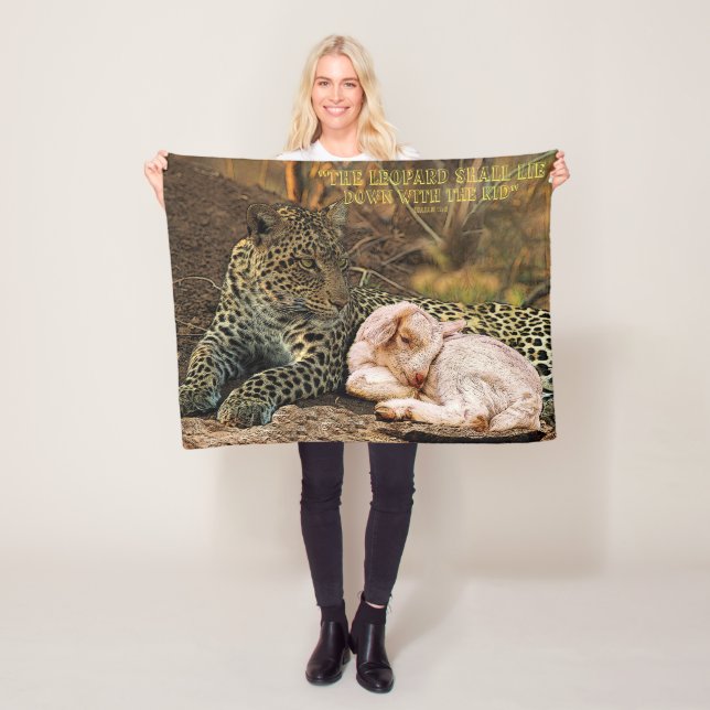 Manta Polar El leopardo se acostará con el niño-Isaías 11 (In situ)