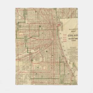 Manta Polar El mapa de Blanchard de Chicago