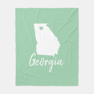 Manta Polar El mapa del estado de Georgia ama los colores pers