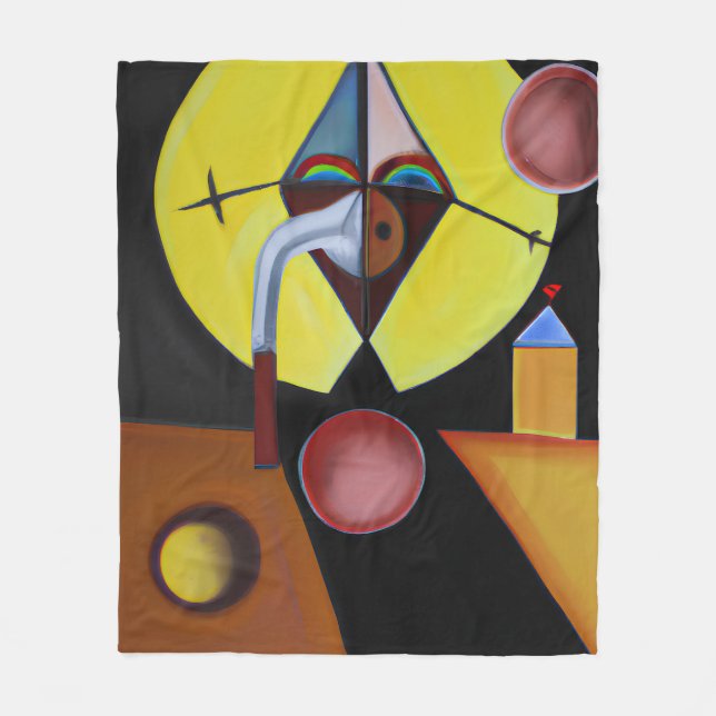 Manta Polar El Médico de la peste - Pintura de petróleo (Anverso)