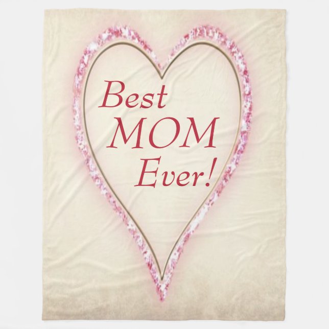 Manta Polar El mejor MOM del corazón (Anverso)