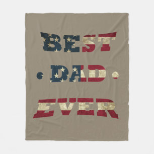 Manta Polar El mejor padre siempre feliz regalo del día de los