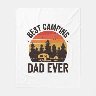 Manta Polar El Mejor Papá de Camping de Todos los Tiempos Dise