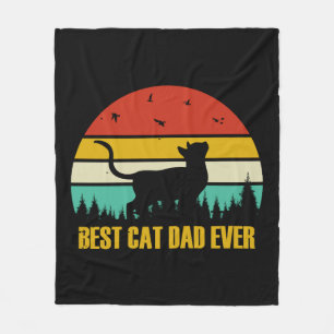 Manta Polar El mejor papá del gato jamás Geschenk
