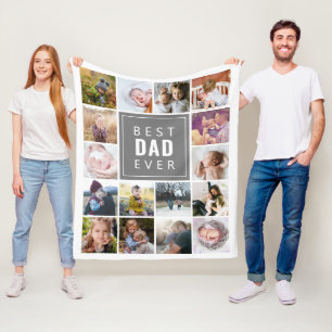 Manta Polar El mejor Personalizado de papá jamás personalizado