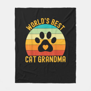 Manta Polar El mejor retro vintage del mundo del gato