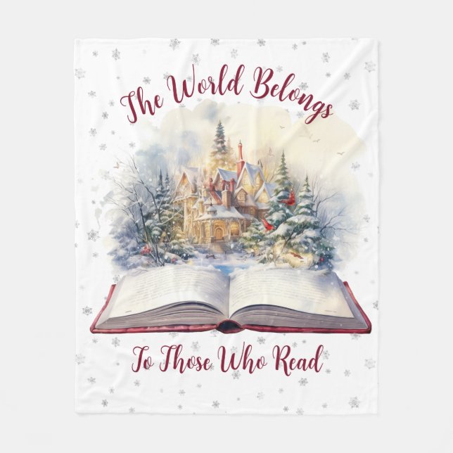 Manta Polar El Mundo Pertenece A Los Que Leen Diseño (Anverso)