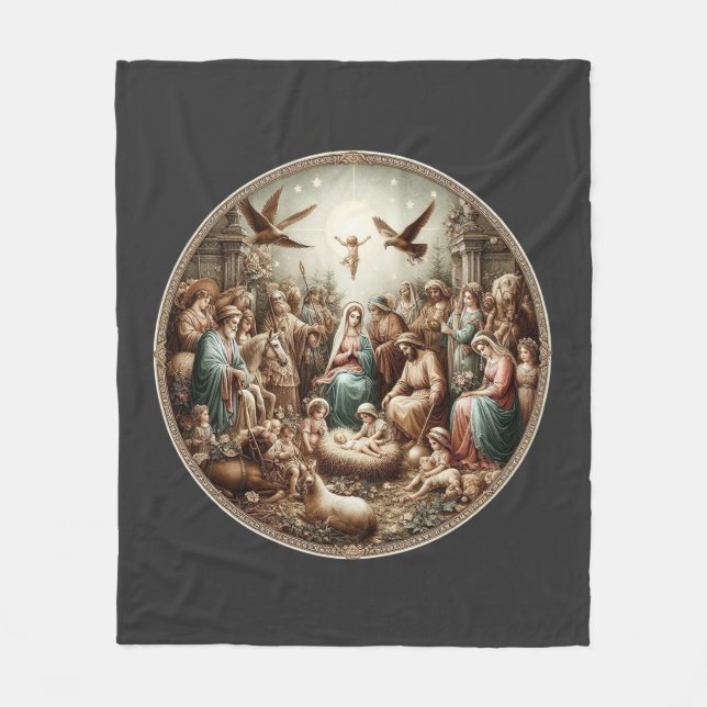Manta Polar El nacimiento de Jesucristo (Anverso)