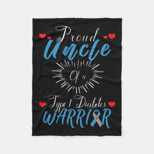 Manta Polar El Orgulloso Tío De Un Guerrero De La Diabetes De