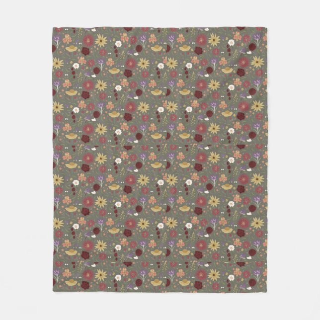 Manta Polar El origen floral del abrave del otoño (Anverso)