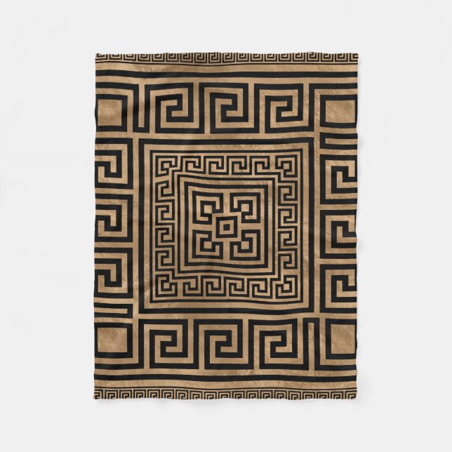 Manta Polar El ornamento dominante griego - meandro griego - (Anverso)