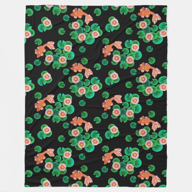 Manta Polar El papel Koi Pond (Anverso)