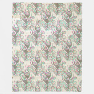 Manta Polar El patrón de las llamas y los círculos del tatuaje