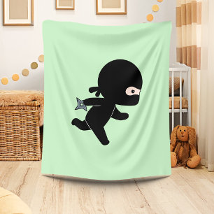 Manta Polar El Pequeño Ninja Que Corre En Verde
