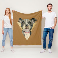 El perrito observa la pintura de la acuarela del