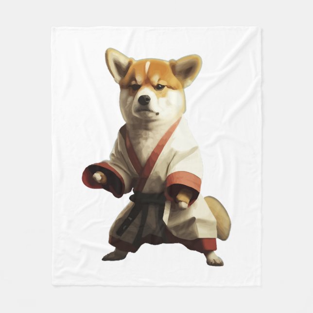 Manta Polar El perro conoce a Karate (Anverso)