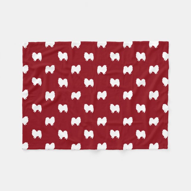 Manta Polar El perro esquimal americano siluetea el modelo (Frente (Horizontal))