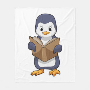 Manta Polar El pingüino está nervioso con el libro